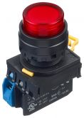 Nút nhấn có đèn phi 22 YW1L-M2E10QM3R - Nút nhấn có đèn đỏ 24V