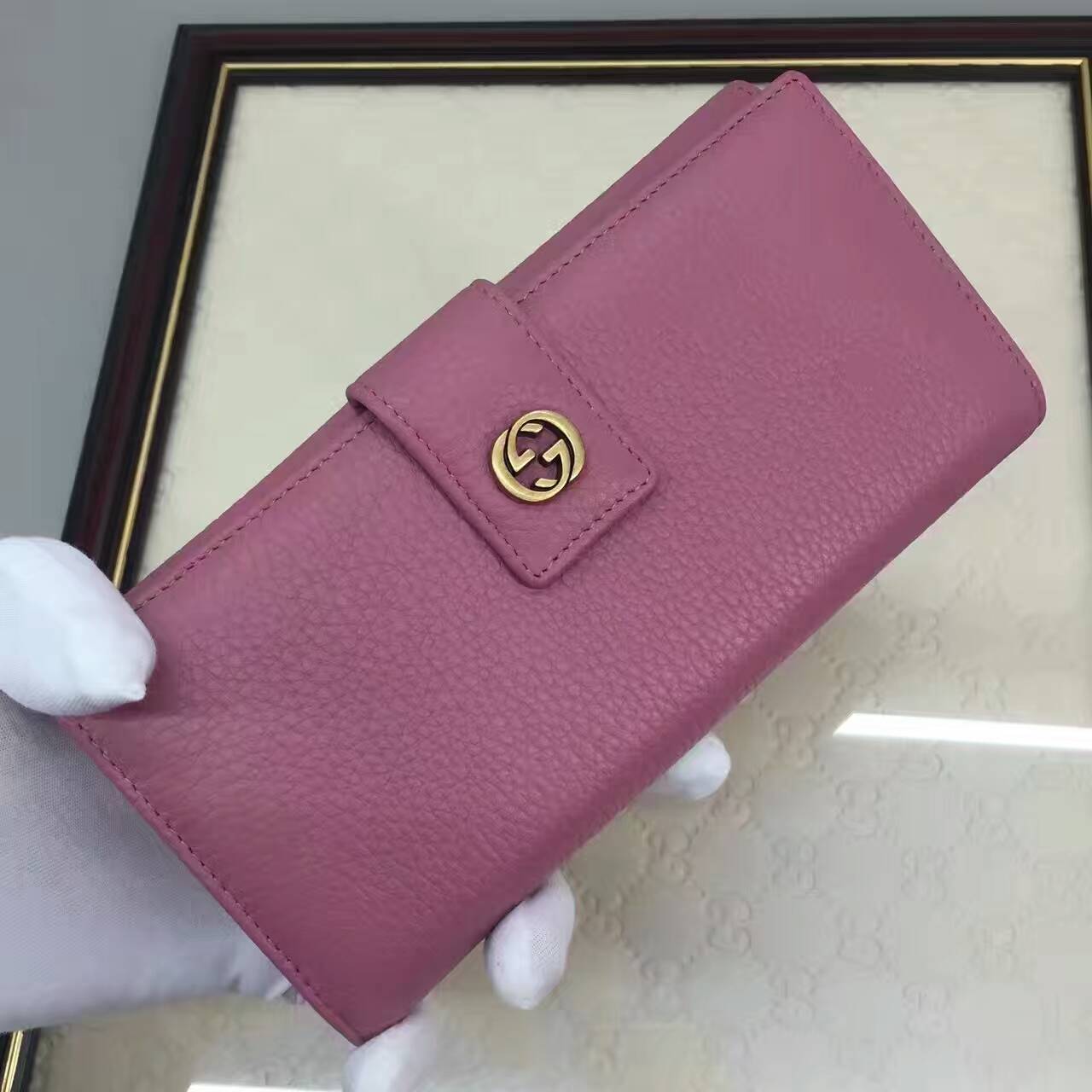 Gucci GG Calf Leather wallet-337335