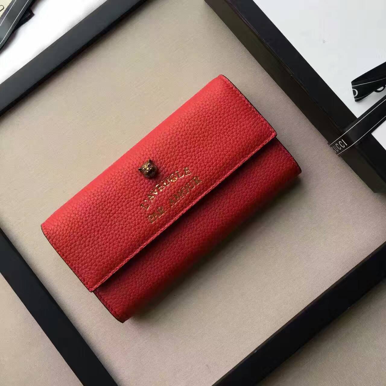 Gucci Leather continental wallet-453164