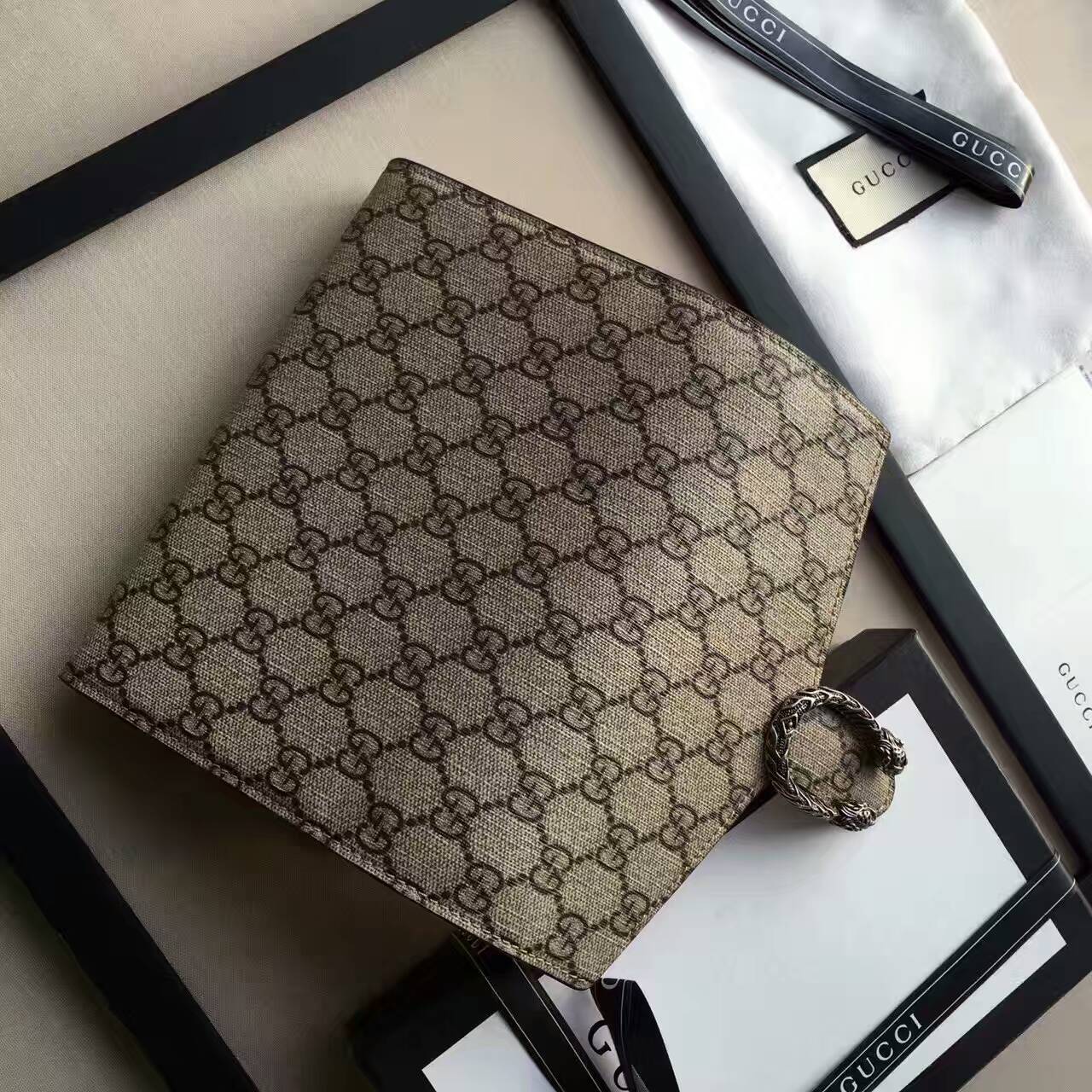 Gucci Dionysus GG Supreme chain wallet-401231