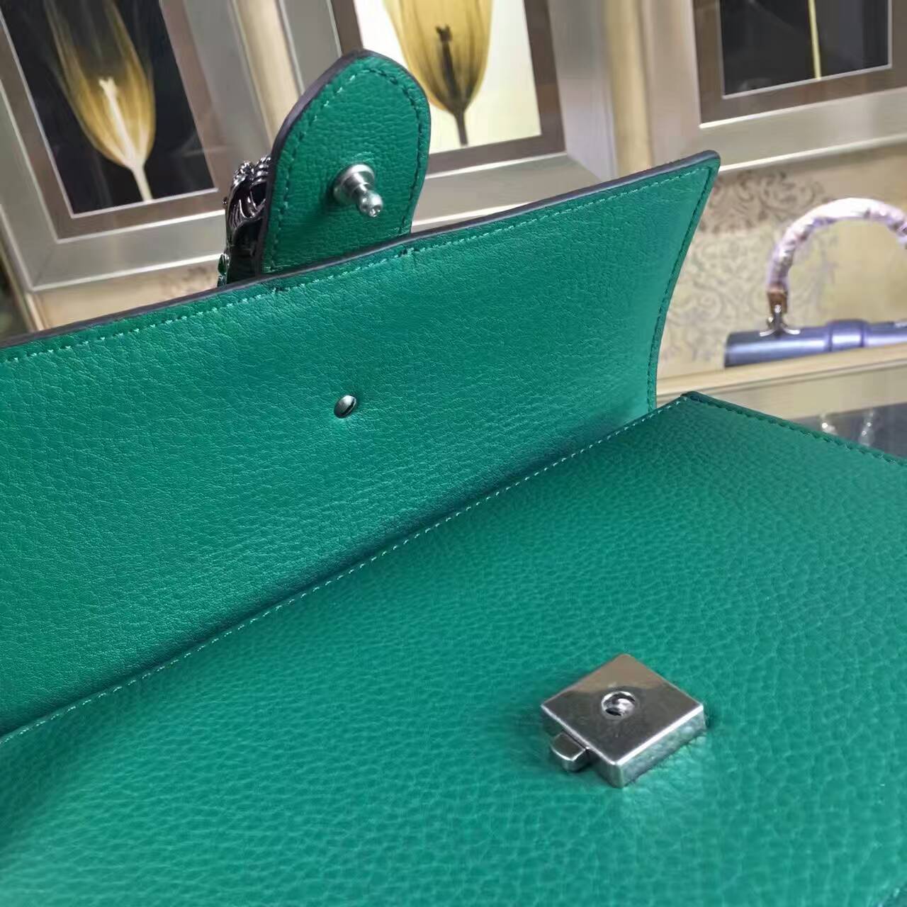Gucci Dionysus leather top handle bag-448075