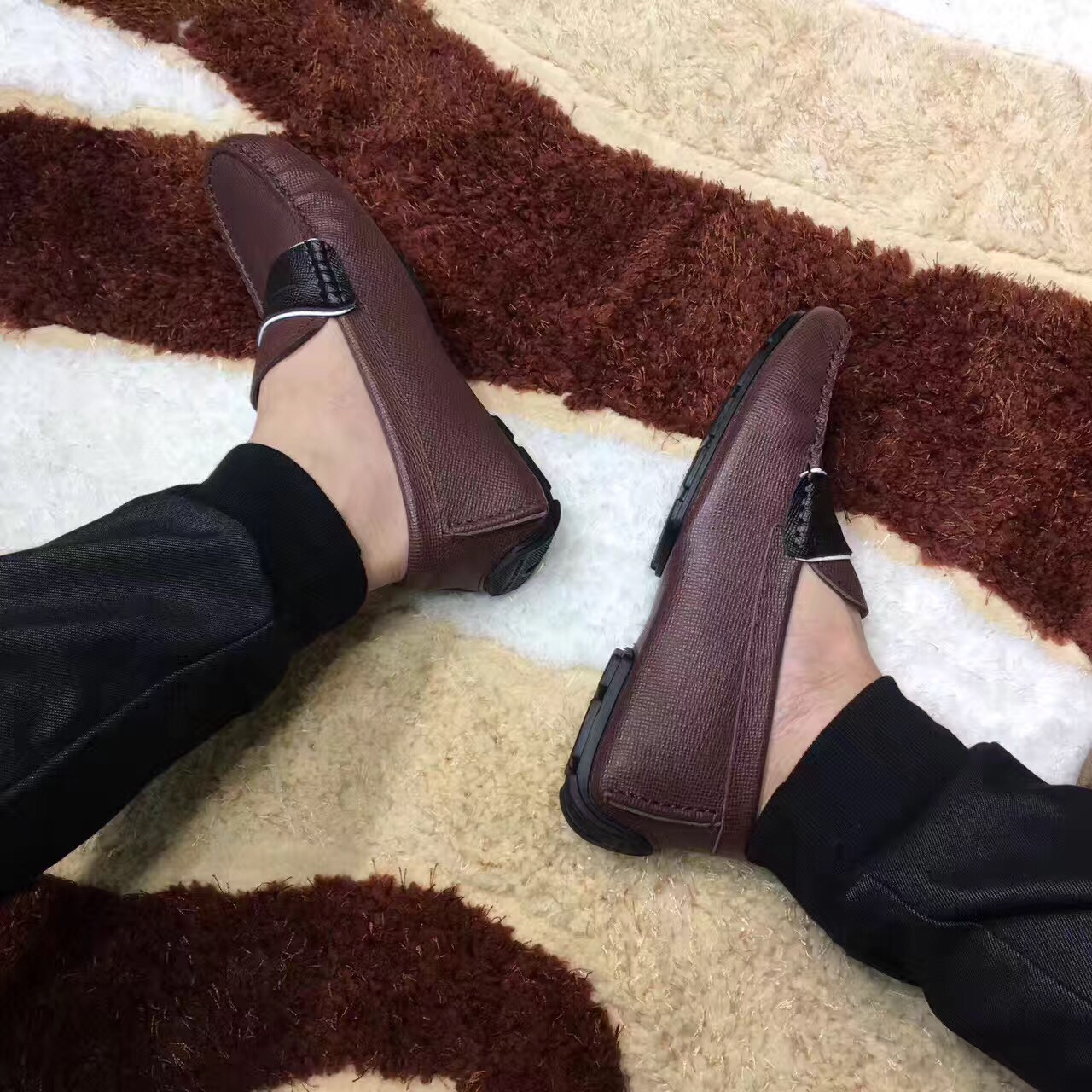 Giày lười nam Louis Vuitton siêu cấp - GNLV004