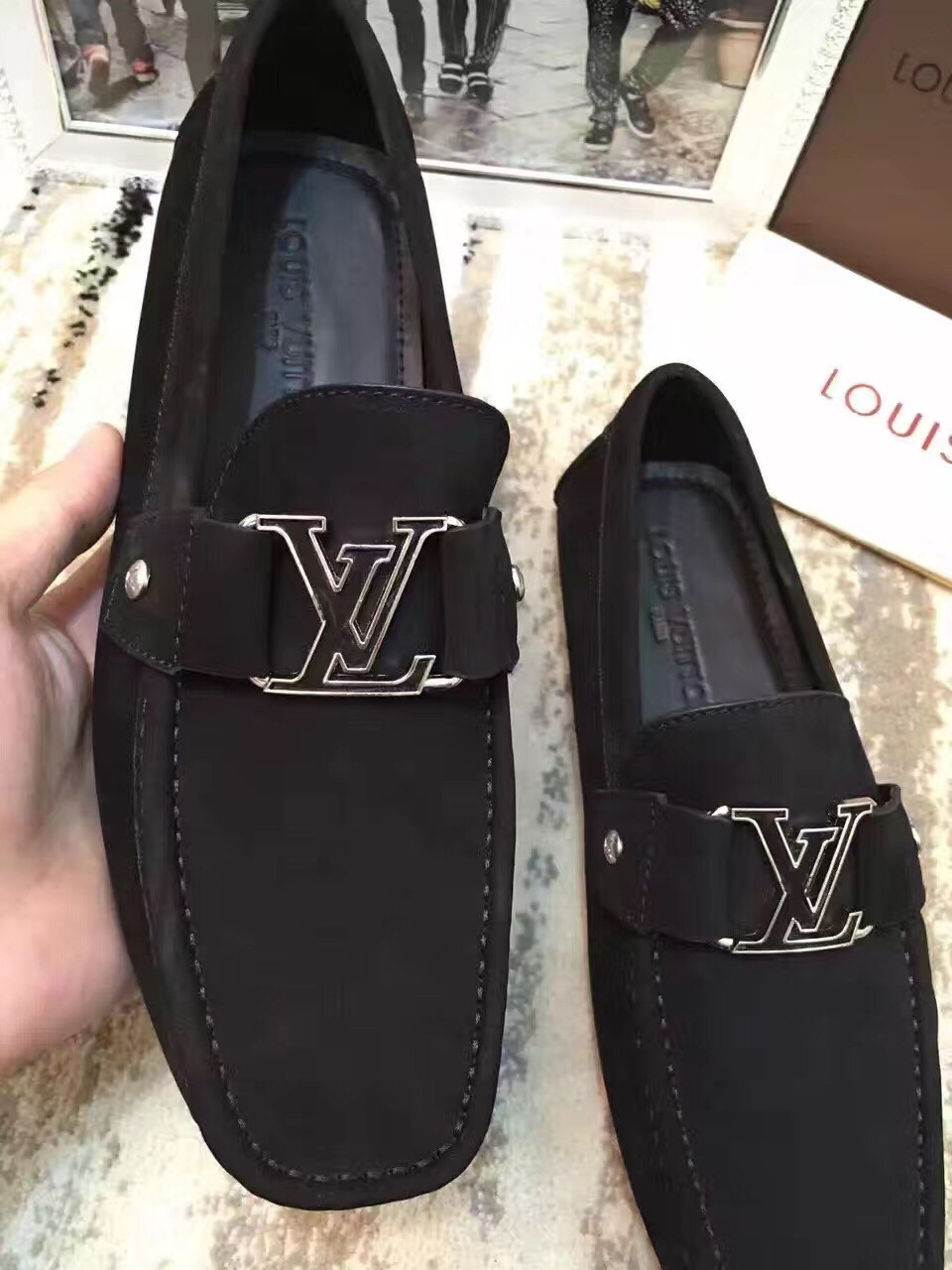 Giày lười nam Louis Vuitton siêu cấp - GNLV015