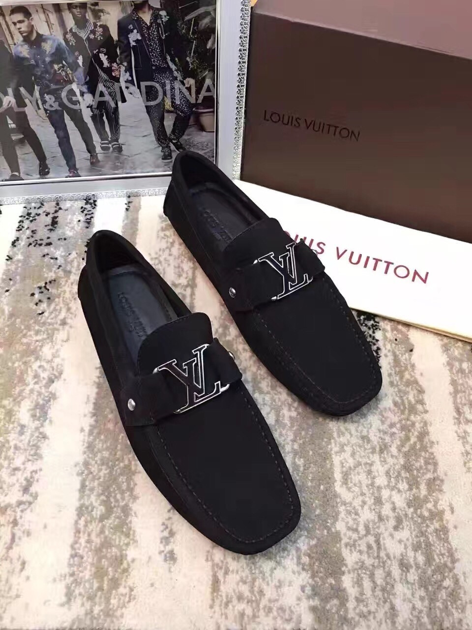 Giày lười nam Louis Vuitton siêu cấp - GNLV015