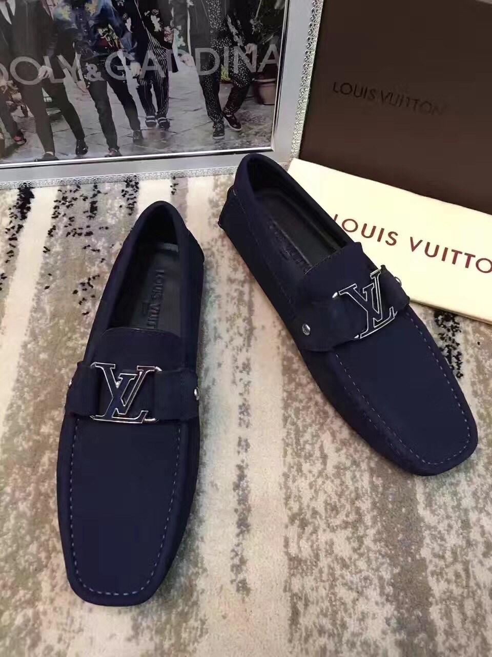Giày lười nam Louis Vuitton siêu cấp - GNLV016
