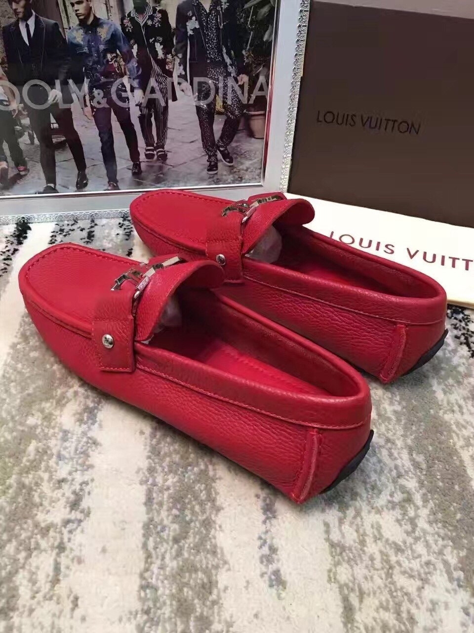 Giày lười nam Louis Vuitton siêu cấp - GNLV017