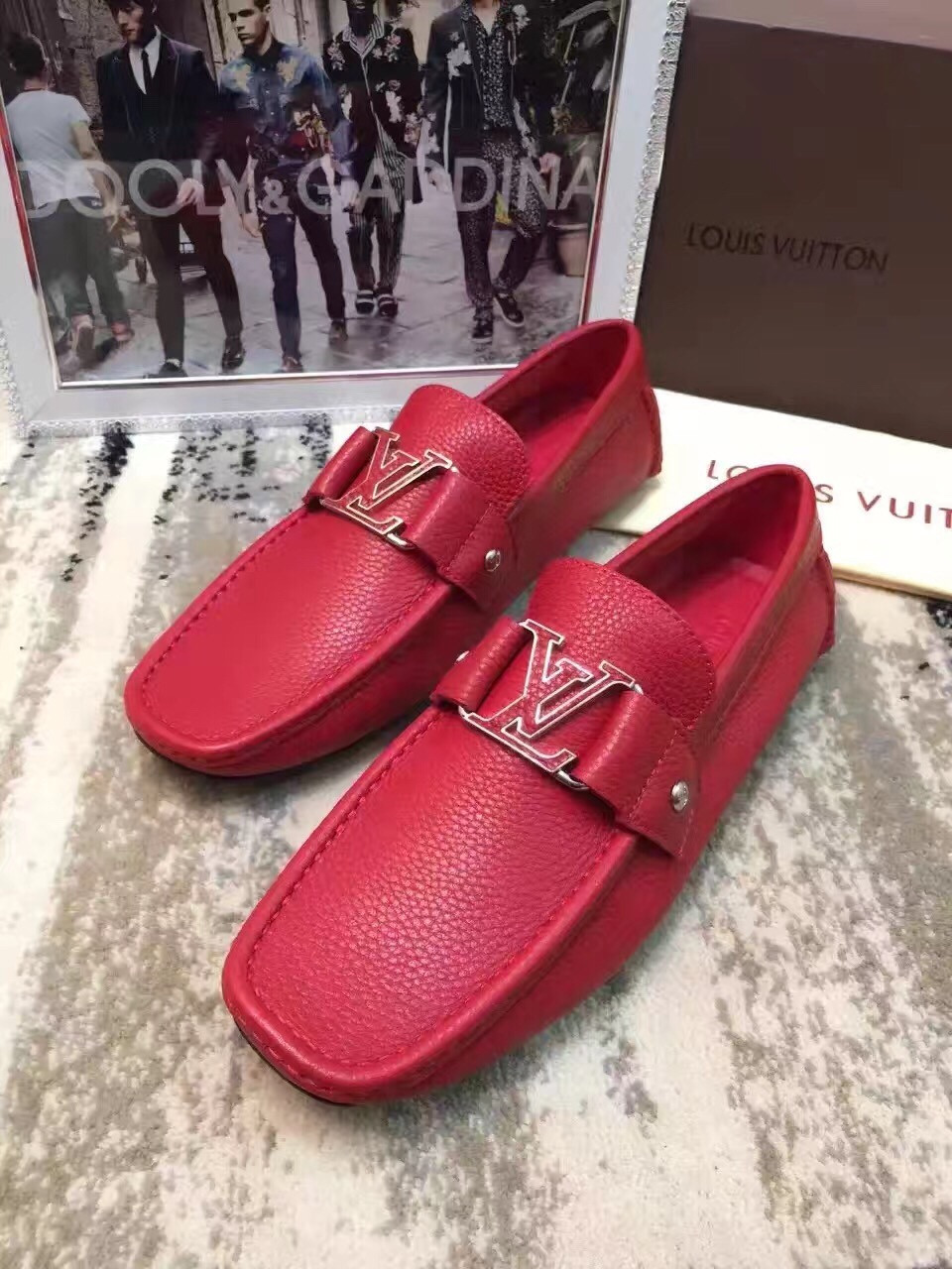 Giày lười nam Louis Vuitton siêu cấp - GNLV017