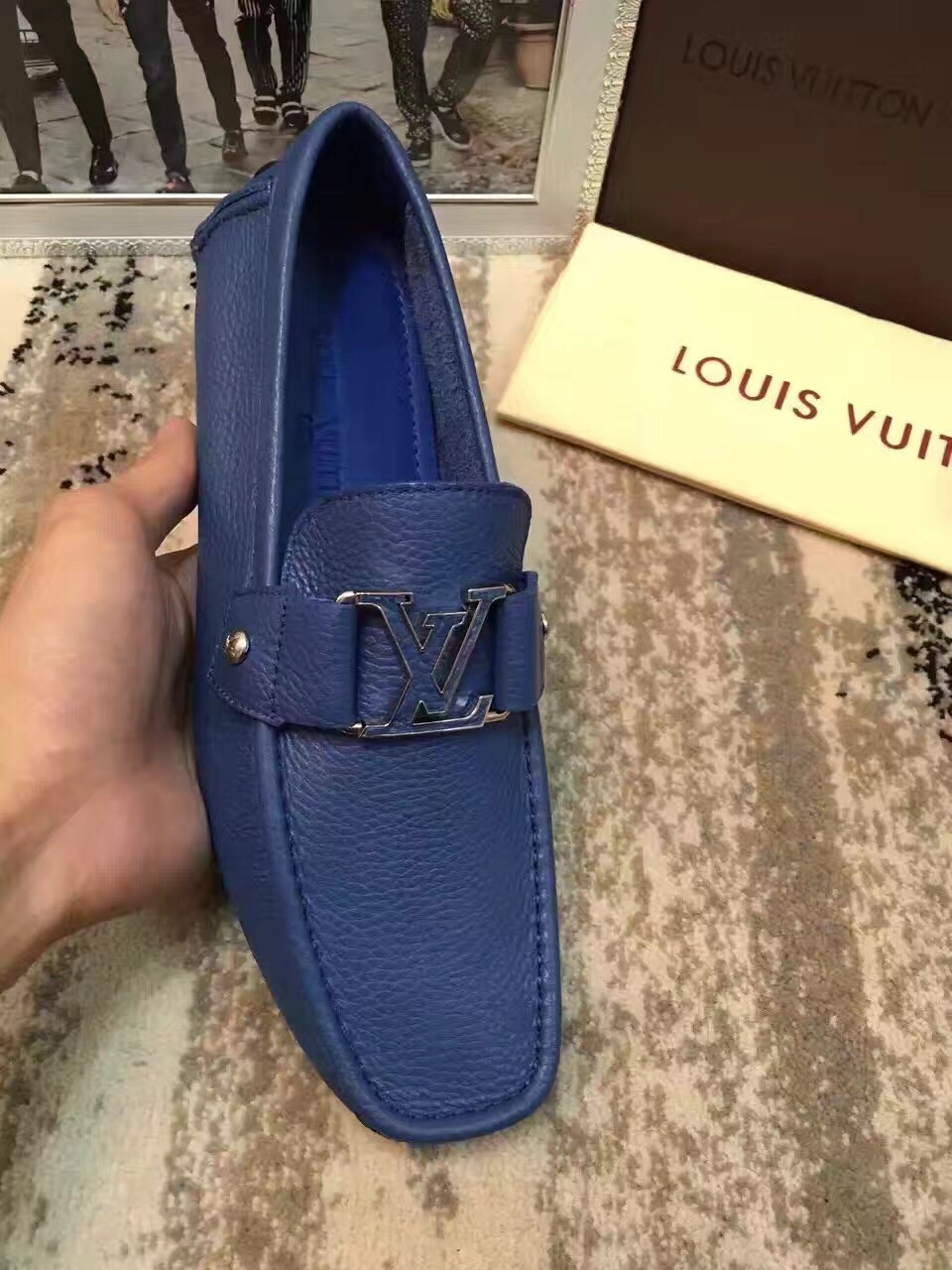 Giày lười nam Louis Vuitton siêu cấp - GNLV018