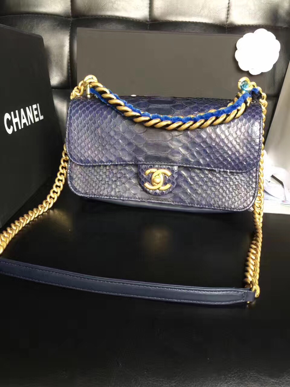 Túi xách Chanel Classic da trăn siêu cấp - TXCN053