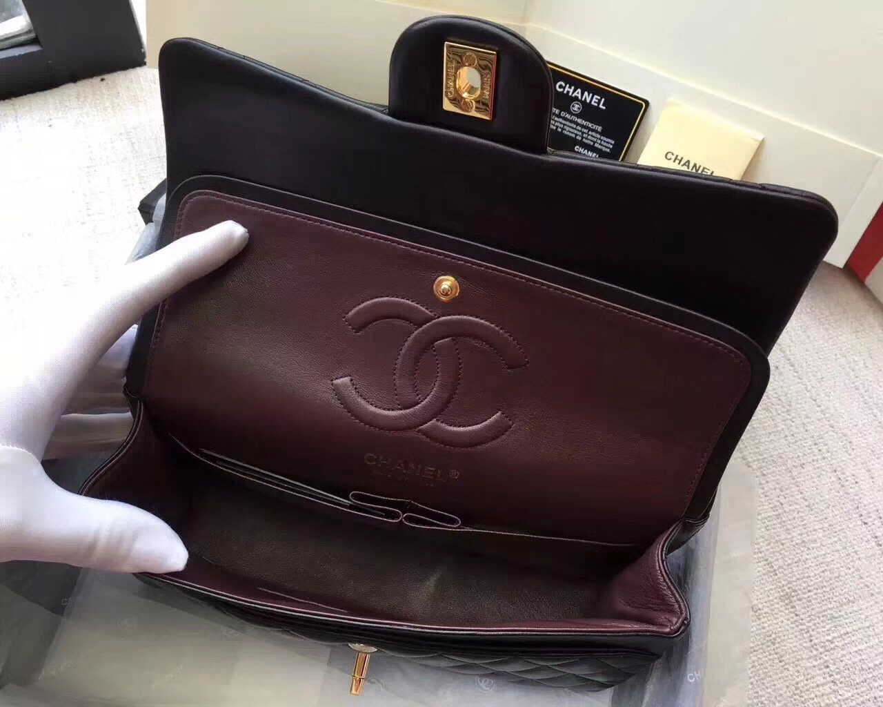 Túi xách Chanel Classic Lambskin siêu cấp - TXCN131