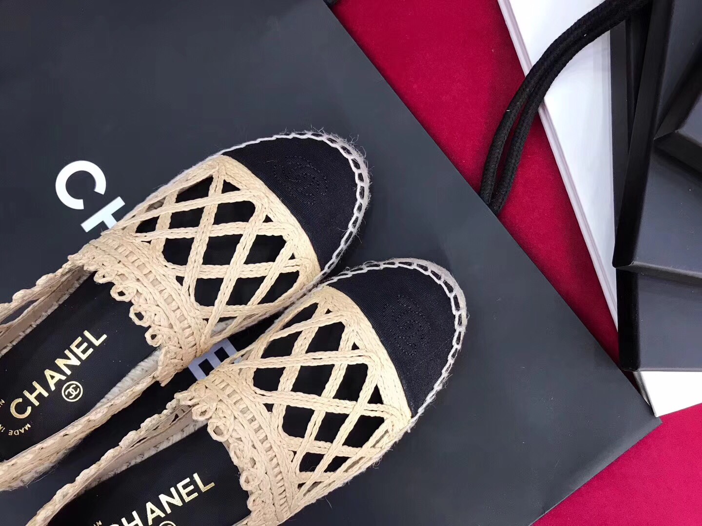 Giày Chanel đế cói siêu cấp - GNCN039