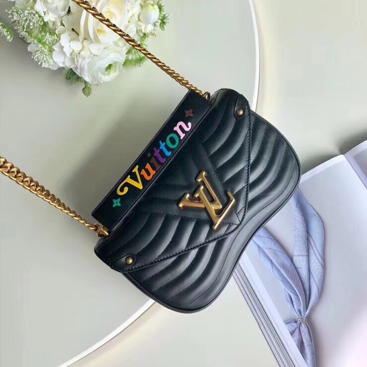 Louis Vuitton New Wave Chain Bag MM Black M51498