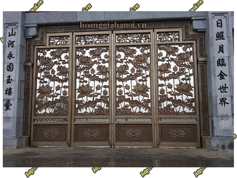 Thi công cổng đồng đúc tại Thái Nguyên