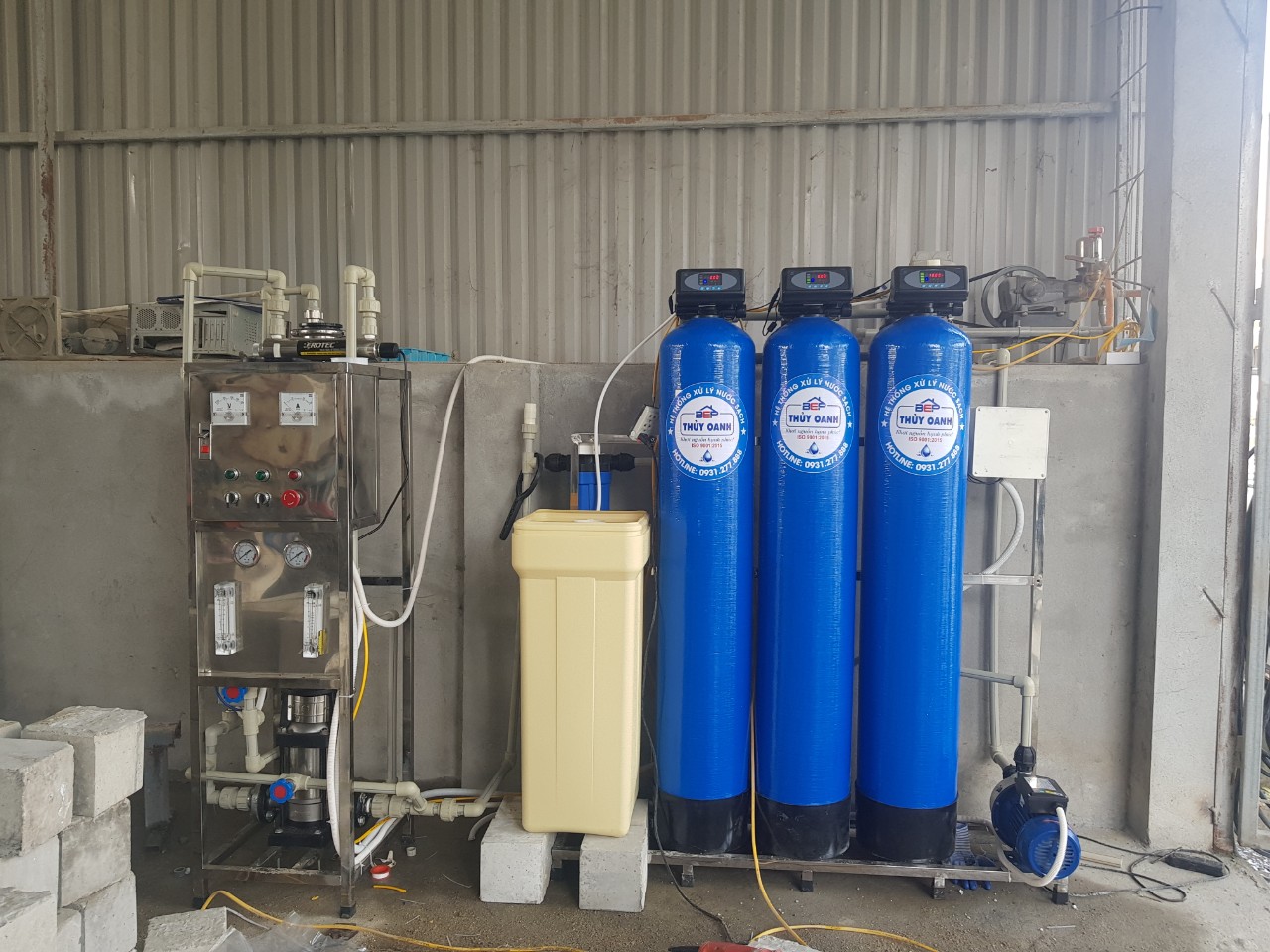 Dây chuyền sản xuất nước uống tinh khiết RO (250-1.500L/h)