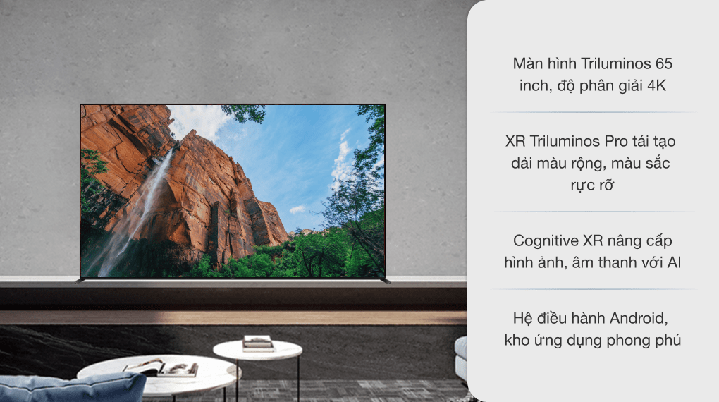 Android Tivi Sony 4K 65 inch XR-65X95J Mới 2021