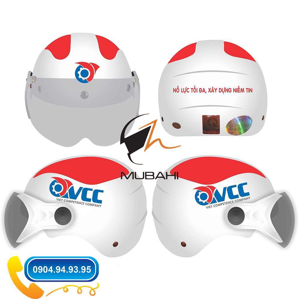 Mũ bảo hiểm quảng cáo OVCC
