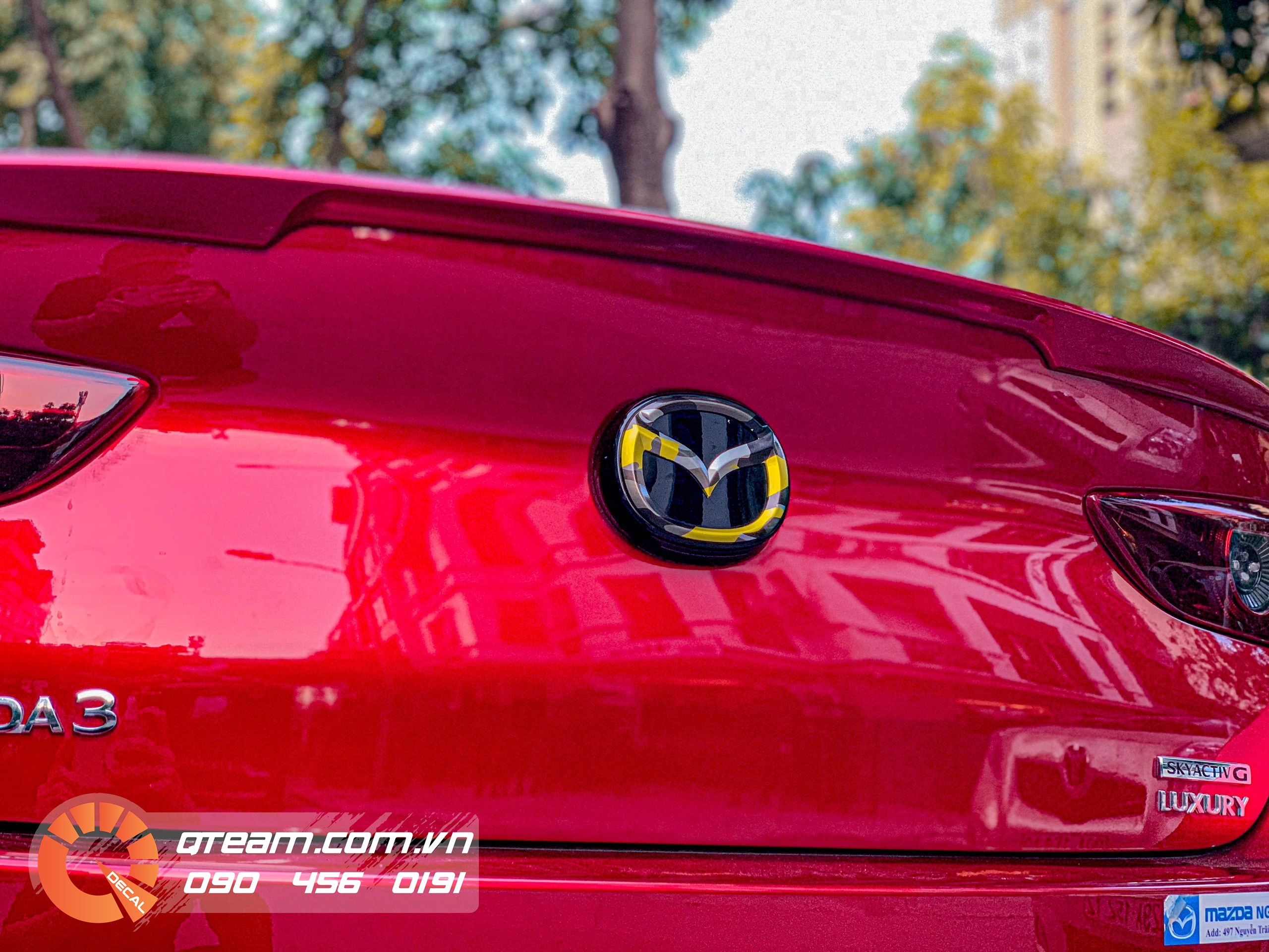 Tem sườn Mazda 3 thiết kế theo yêu cầu