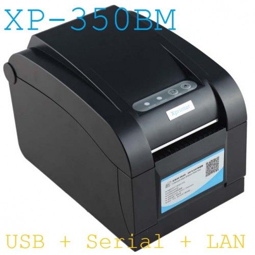 Máy in mã vạch Xprinter XP 350BM (3 Cổng)