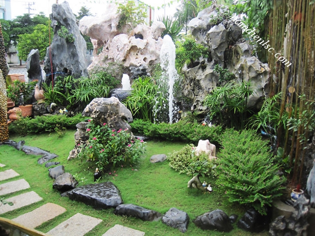 Lựa chọn loại đá phù hợp để trang trí tiểu cảnh sân vườn
