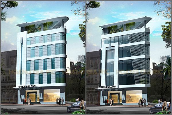 Thiết kế kiến trúc văn phòng hiện đại Hà nội hn2013
