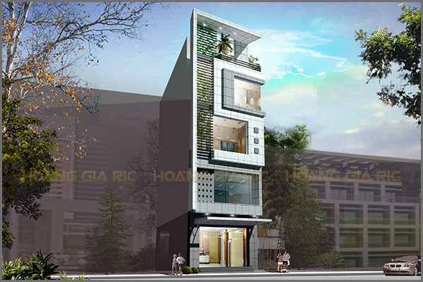 Thiết kế kiến trúc nhà phố hiện đại Hà nội dh2014