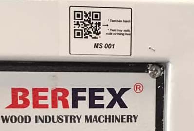 Hướng dẫn quét mã QR trên máy chế biến gỗ Berfex