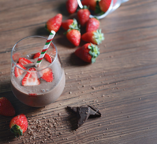Chocolate Strawberry Yogurt