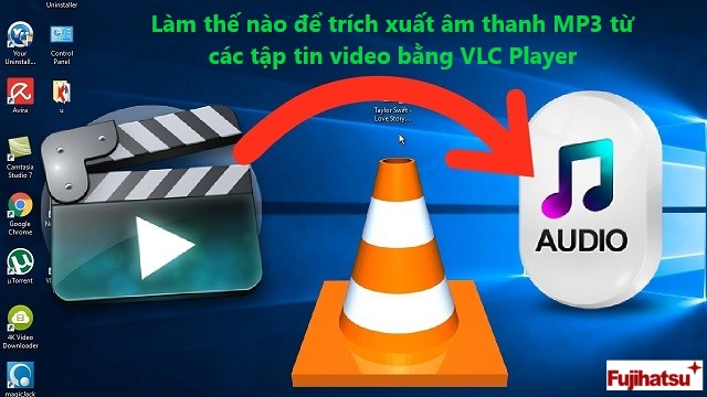Làm thế nào để trích xuất âm thanh MP3 từ các tập tin video bằng VLC Player