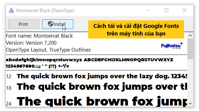 Cách tải và cài đặt Google Fonts trên máy tính của bạn
