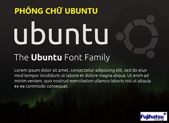 Phông chữ Ubuntu - Cân điện tử fujihatsu