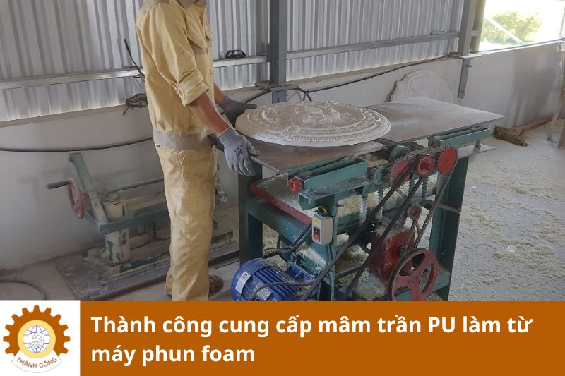 Thành công cung cấp mâm trần PU làm từ máy phun foam