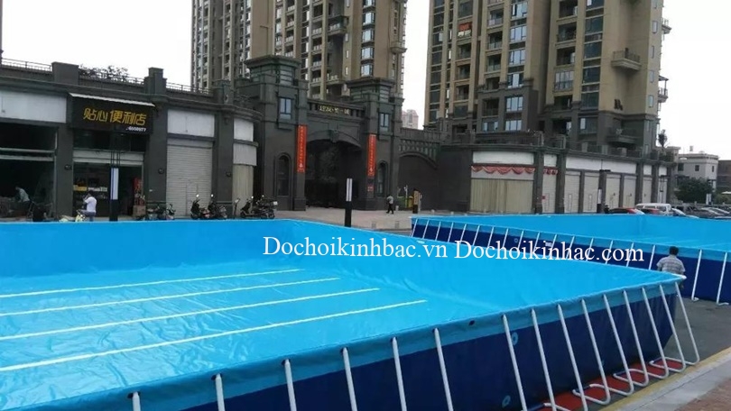 Phao hơi Kinh bắc cung cấp bể bơi di động tại Khánh lợi, Yên khánh, Ninh bình