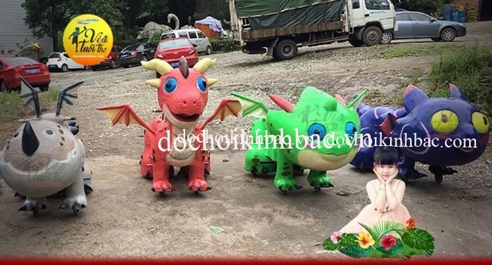 Đồ chơi Kinh Bắc cung cấp xe khủng long chạy điện tại Vũ Lạc, TP Thái Bình, Thái Bình