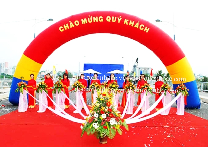 Đồ chơi Kinh bắc cung cấp Phao hơi sự kiện quảng cáo  tại Bắc Bình ,Lập Thạch,Vĩnh Phúc