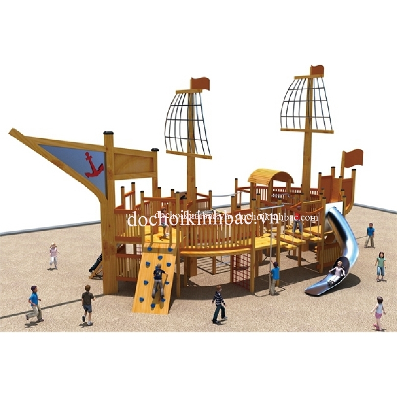 Đồ Chơi Kinh Bắc cung cấp Liên Hoàn Gỗ Ngoài Trời cho khu vui chơi tại Hồng Phong, Nam Sách ,Hải Dương