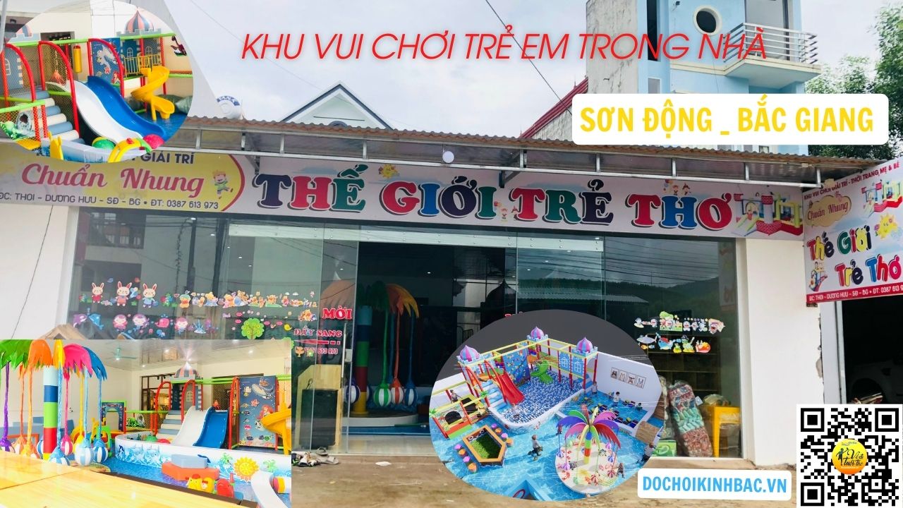 Đồ chơi Kinh Bắc tư vấn lắp đặt khu vui chơi Thế giới trẻ thơ tại Sơn Động- Bắc Giang