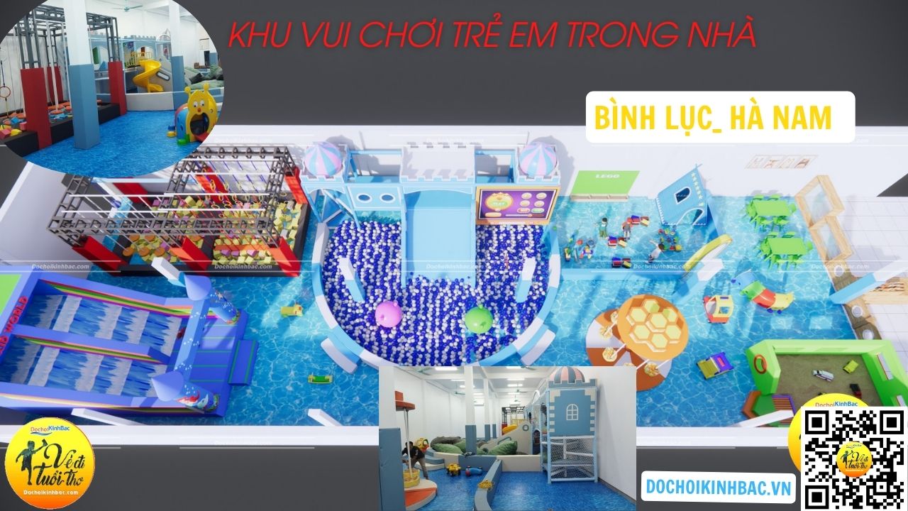 Đồ chơi Kinh Bắc tư vấn thiết kế lắp đặt khu vui chơi trẻ em tại Bình Lục - Hà Nam