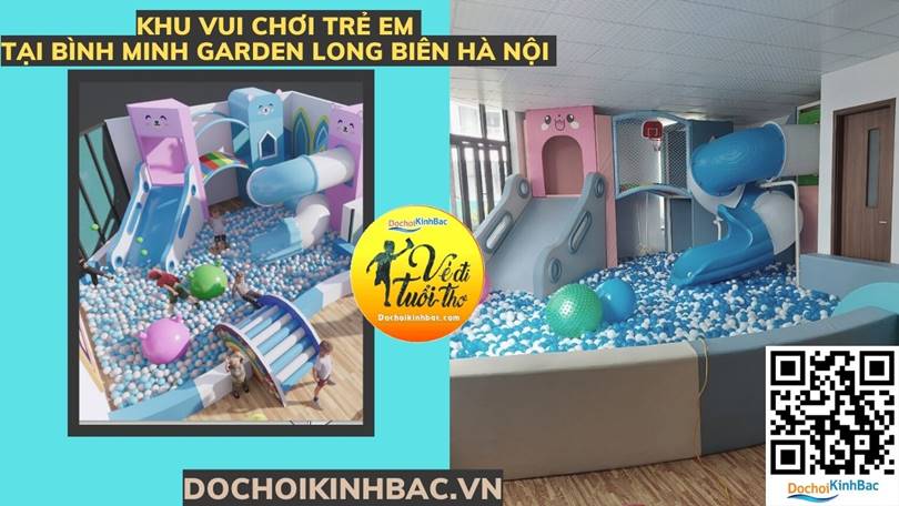 Đồ chơi Kinh Bắc thiết kế lắp đặt khu vui chơi trẻ em tại chung cư Bình Minh Garden Long Biên Hà Nội