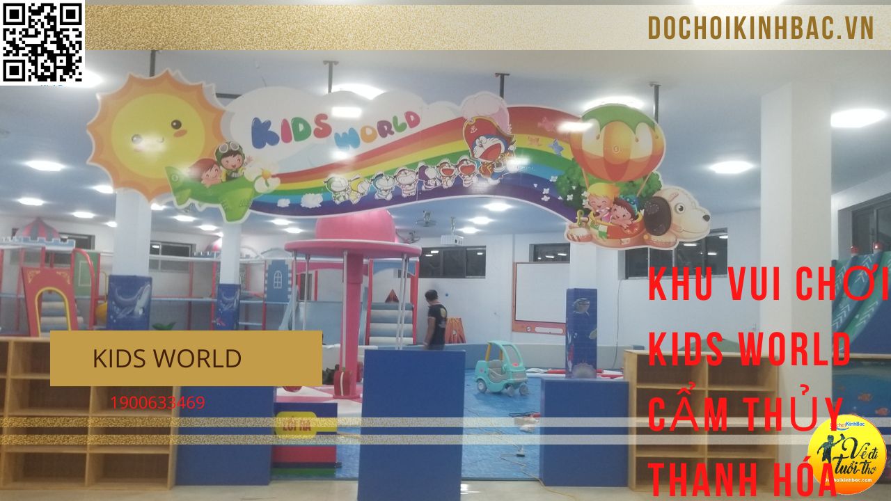 Đồ chơi Kinh Bắc thiết kế lắp đặt khu vui chơi giải trí Kids World Cẩm Thủy Thanh Hóa