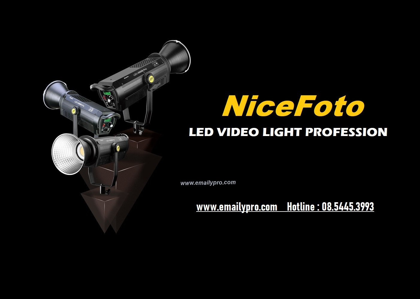 NICEFOTO Ra mắt sản phẩm  LED-3000B Pro Video Light
