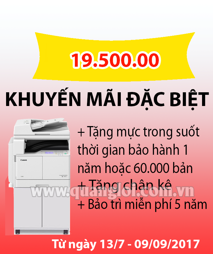 Sử dụng mực miễn phí khi mua máy photocopy