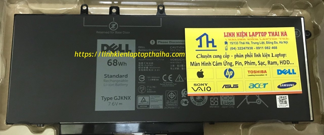 Thay Pin Laptop Dell Latitude E5580 uy tín tại Hà Nội - Linh kiện laptop thái hà