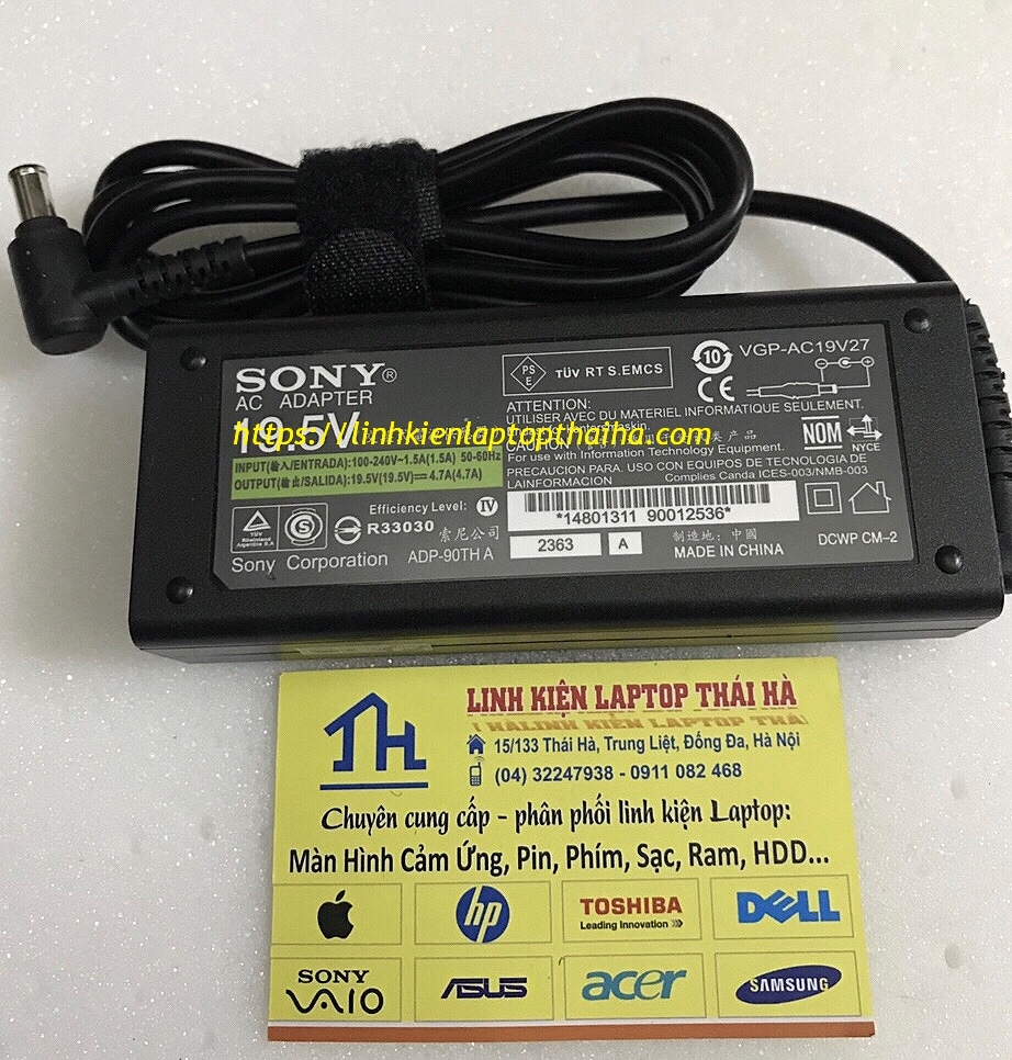 Báo giá Sạc Laptop Sony Vaio SVF153B1YL tại Thái Hà - Giá ưu đãi cho sinh viên