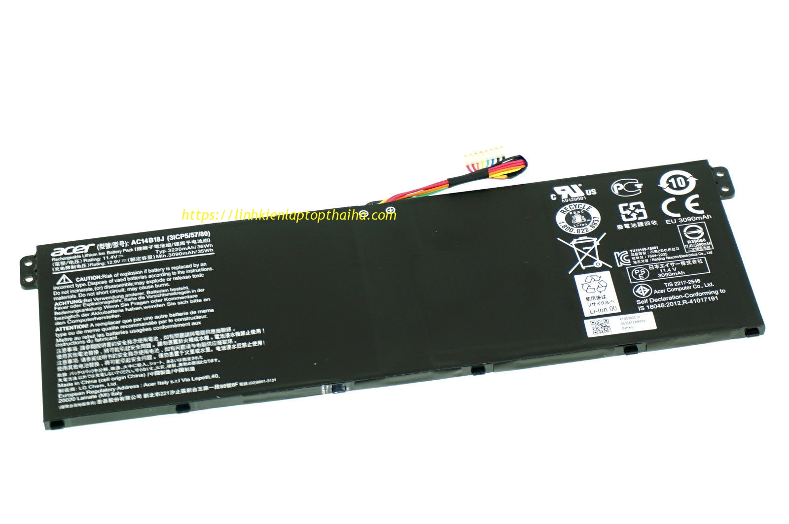 Dịch vụ thay Pin Laptop Acer Asprie ES1-571 tại Quốc Oai