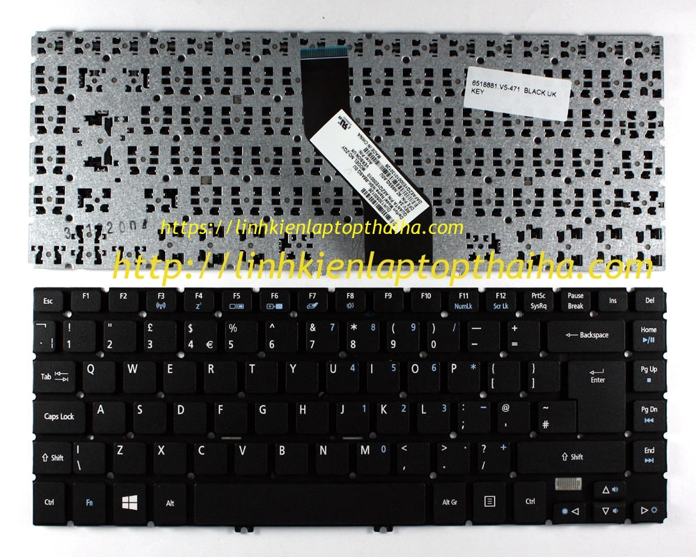 Báo giá Thay Bàn Phím Laptop Acer Aspire V5-473 V5-473G V5-473P V5-473PG tại Miễn Bắc