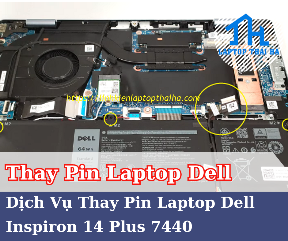 Dịch Vụ Thay Pin Laptop Dell Inspiron 14 Plus 7440