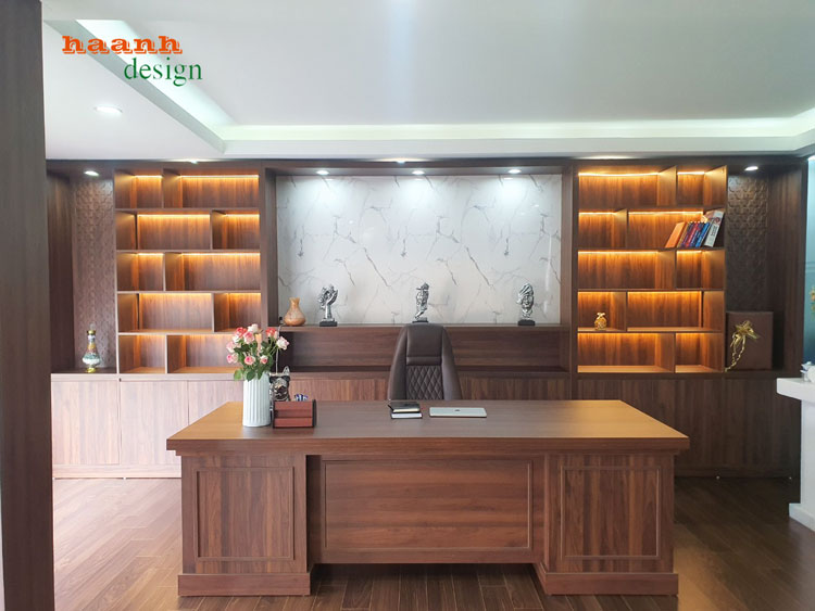Nội thất gỗ phòng lãnh đạo phong cách và chất lượng cao