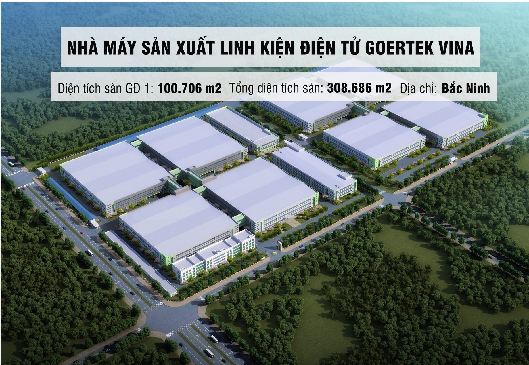 Nhà máy sản xuất linh kiện điện tử GOERTEK VINA
