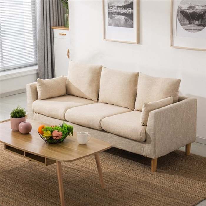 Bộ bàn ghế sofa văng có kích thước nhỏ gọn, giúp tối ưu diện tích