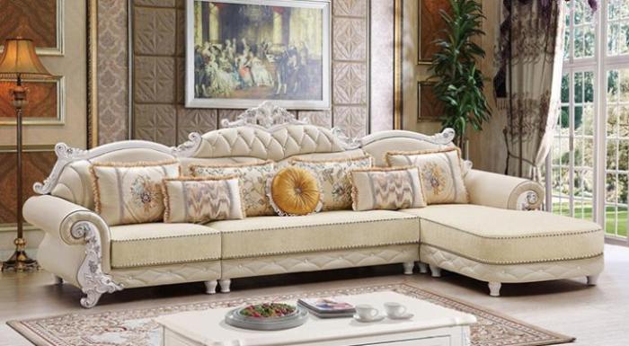 Ghế sofa tân cổ điển gây ấn tượng với khách hàng bằng những đường nét chạm trổ tỉ mỉ